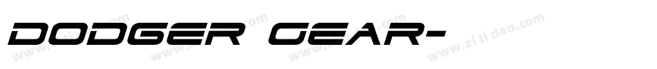 Dodger Gear字体转换
